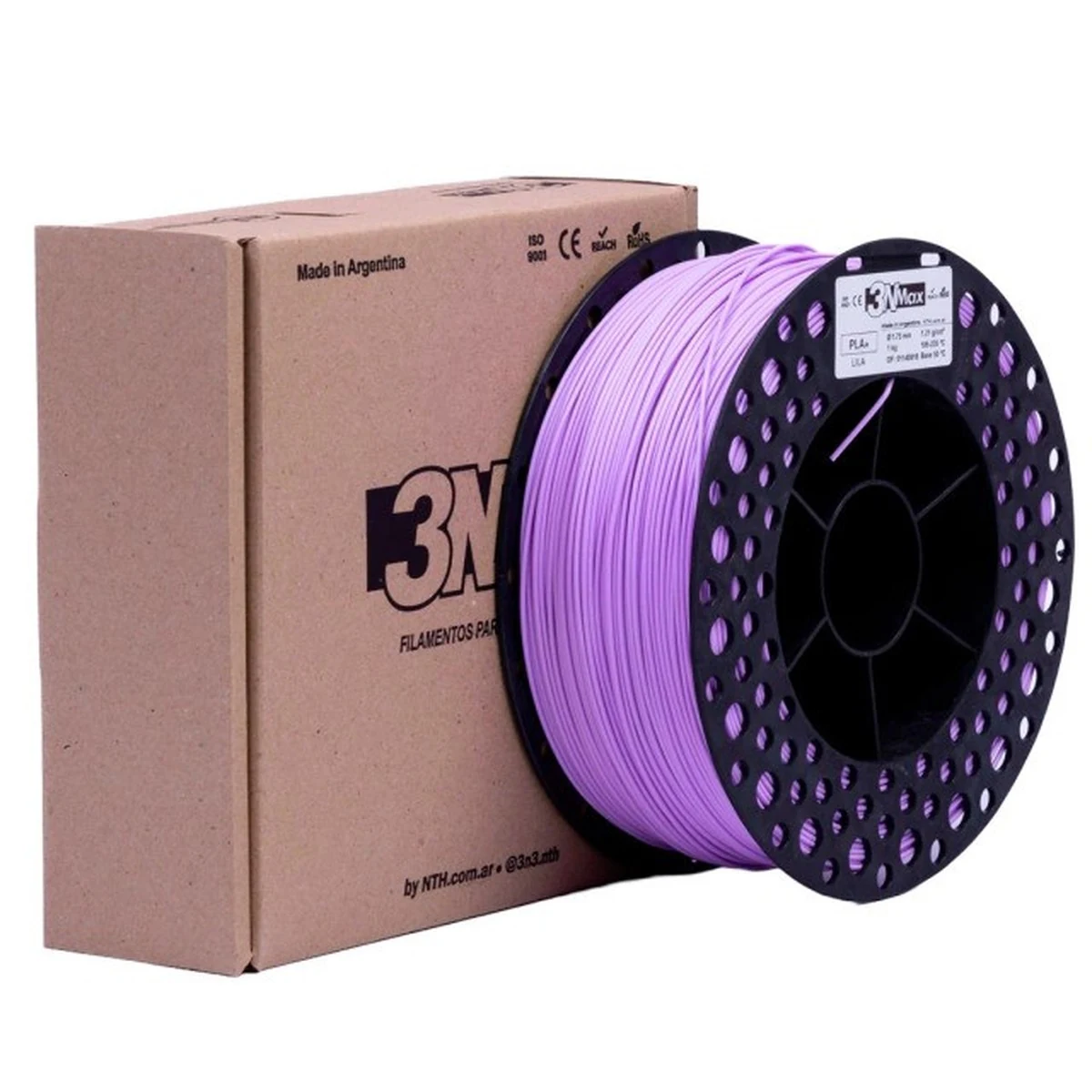 PLA PLA+ Matte - Fosco - Lilás - 1.75mm - 1Kg - 3NMax — 3