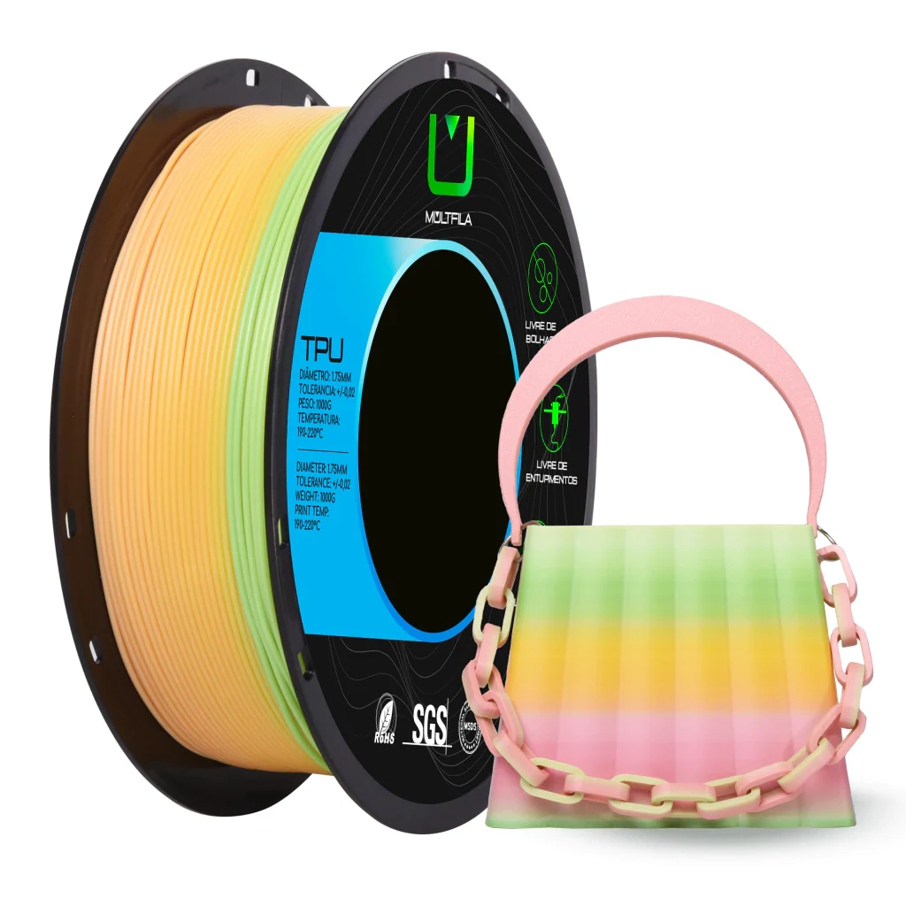 Filamento - Tpu - Rainbow Love - Multfila 1kg — 7