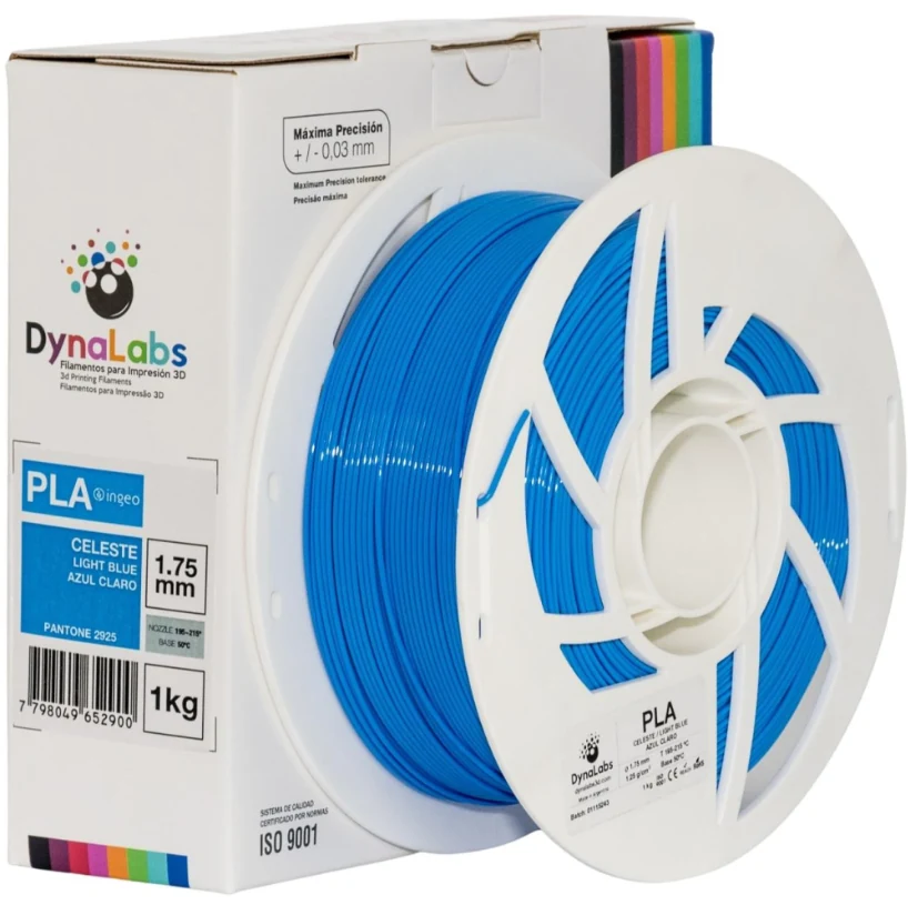 PLA Ingeo - Azul Claro- Dynalabs - 1.75mm - 1kg — 2